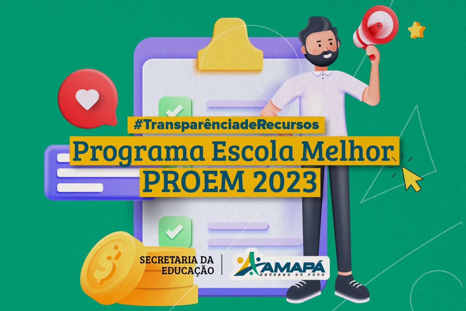 Transparência: Recursos do Programa Escola Melhor - PROEM 2023