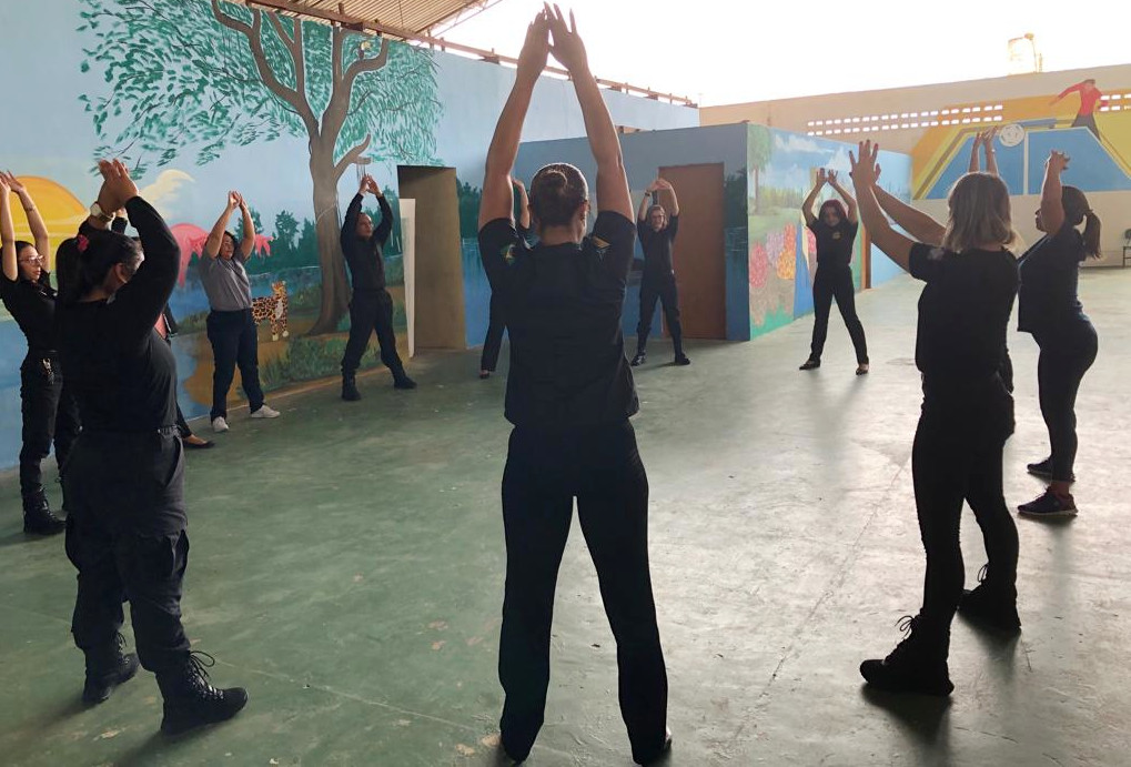 IAPEN oferece ginastica laboral aos servidores do sistema penitenciário