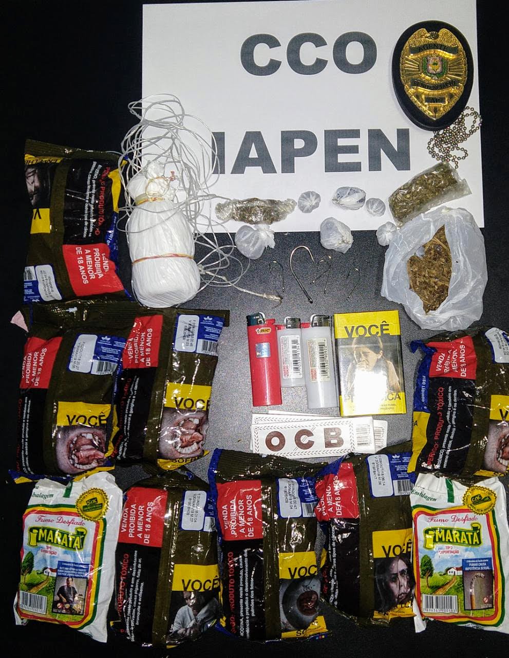 Agentes apreendem pacote arremessado para dentro do Centro de Custodia de Oiapoque