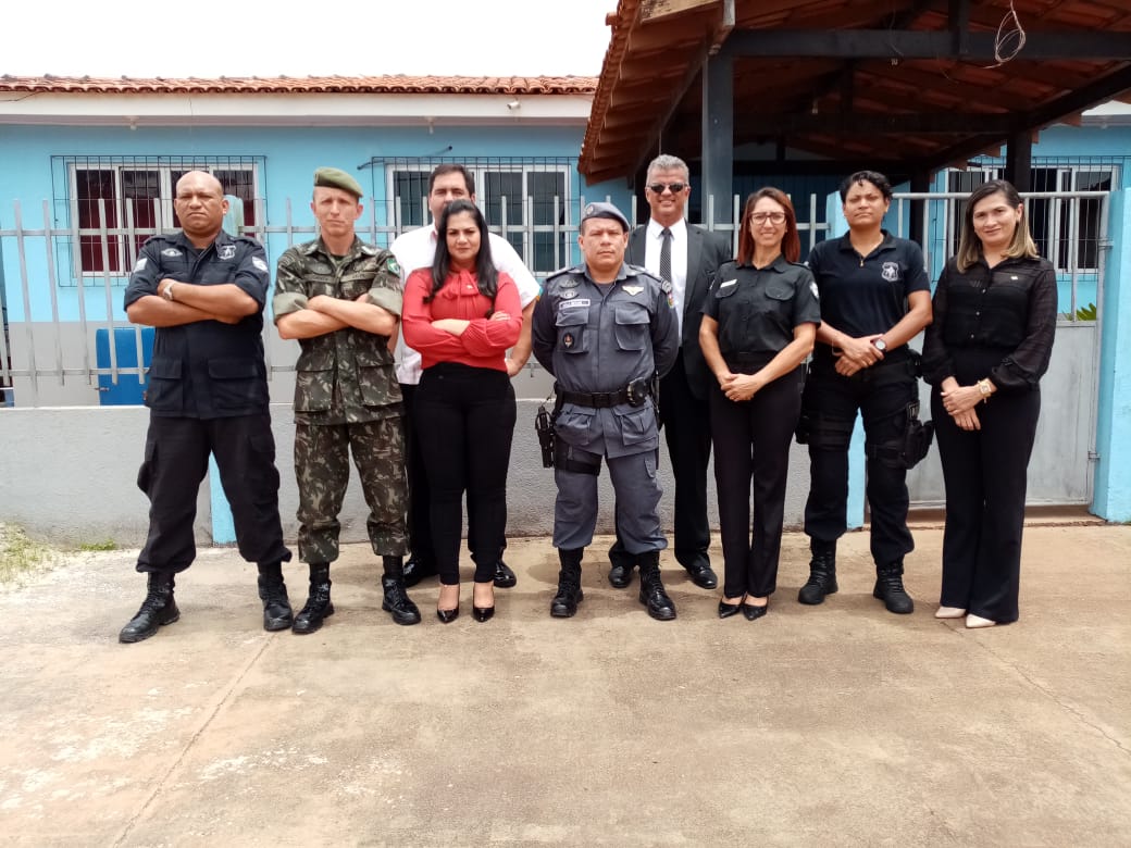 Gabinete de Gestão Integrada de Fronteiras visita unidade do IAPEN