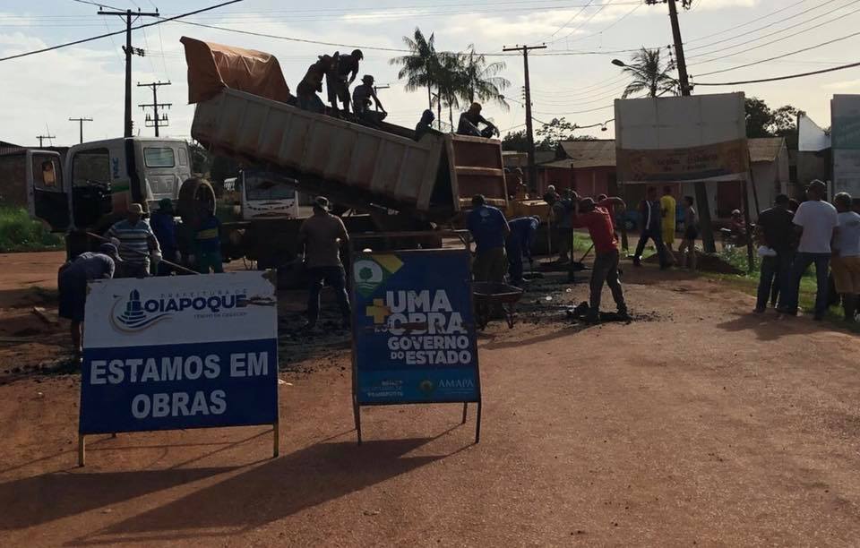 OPERAÇÃO TAPA-BURACOS É FEITAS NAS RUAS DE OIAPOQUE
