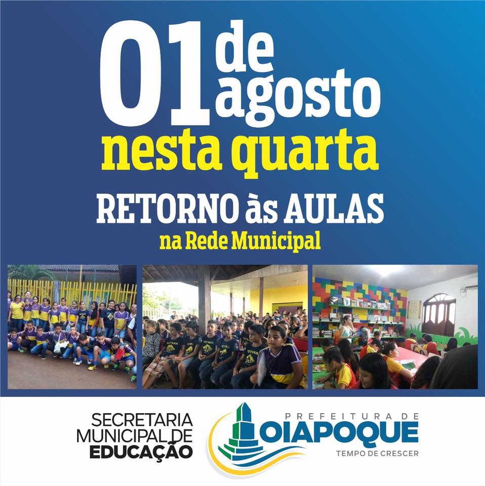 RETORNO AS AULAS NA REDE MUNICIPAL