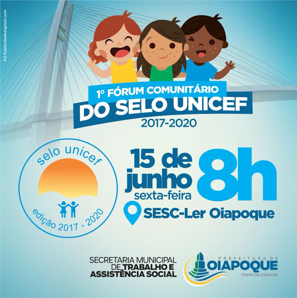 1º FÓRUM COMUNITÁRIO DO SELO UNICEF