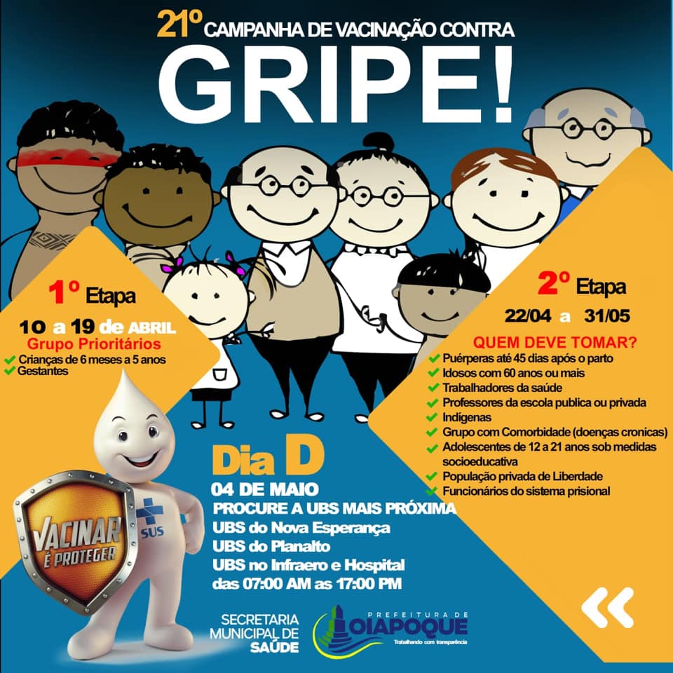 21º CAMPANHA DE VACINAÇÃO CONTRA GRIPE