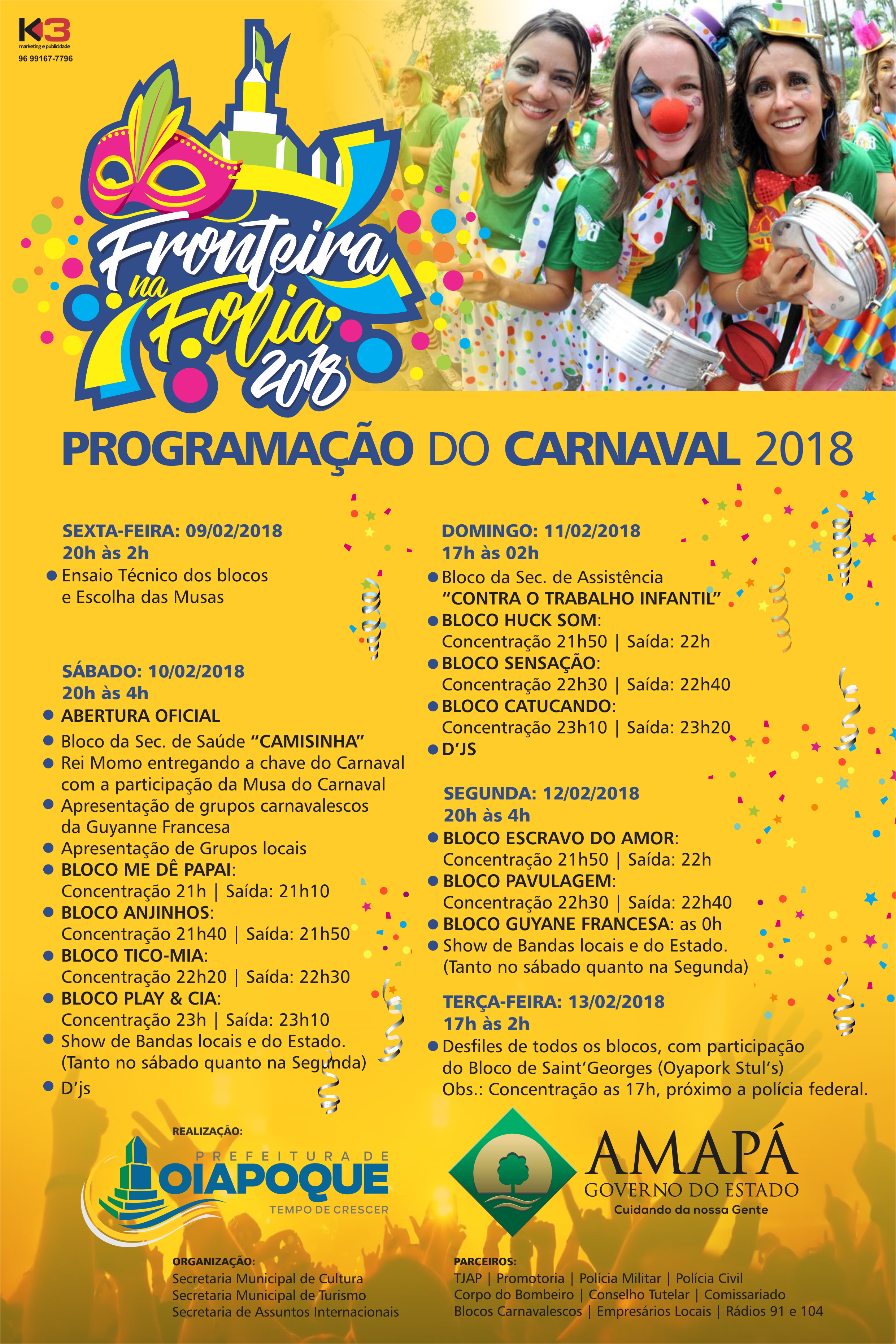 PROGRAMAÇÃO CARNAVAL 