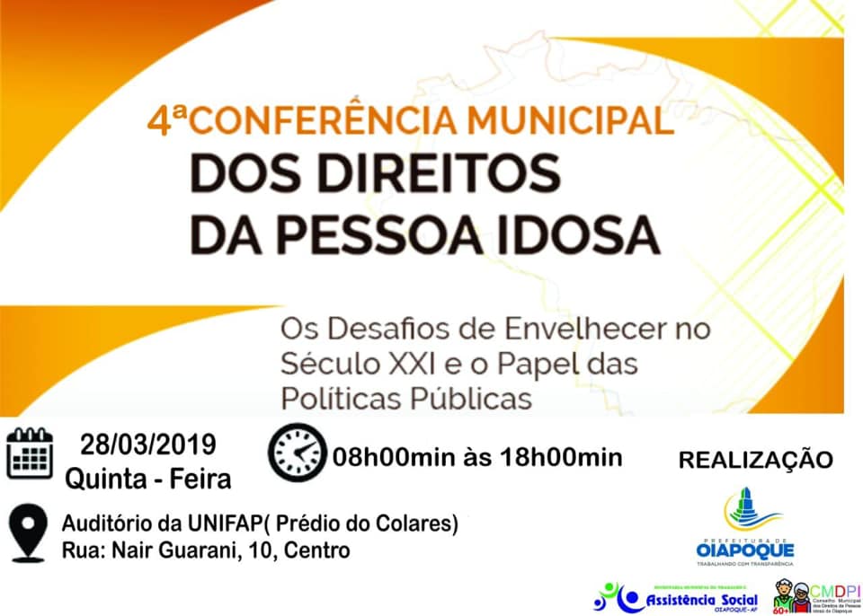 4ª CONFERÊNCIA MUNICIPAL DOS DIREITOS DA PESSOA IDOSA