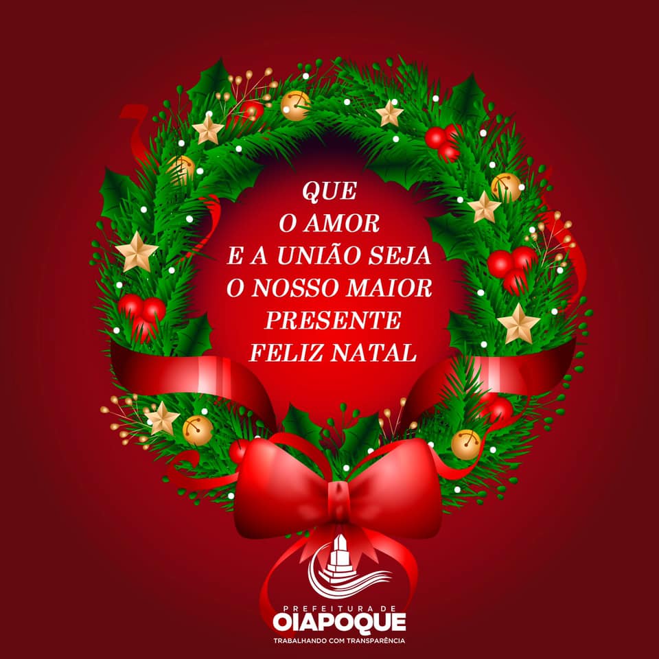 QUE O AMOR E A UNIÃO SEJA O NOSSO MAIOR PRESENTE