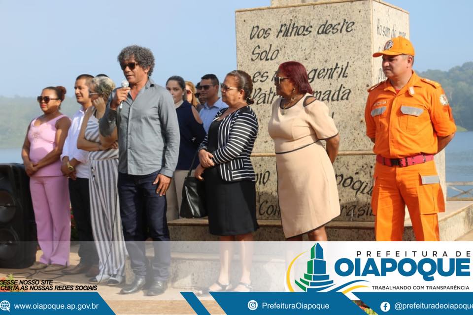 HASTEAMENTO DA BANDEIRA MARCA INICIO DA SEMANA DA PÁTRIA EM OIAPOQUE