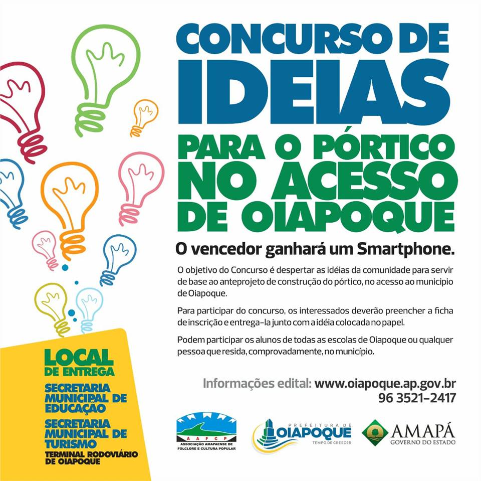 CONCURSO DE IDEIAS PARA O PÓRTICO NO ACESSO DE OIAPOQUE