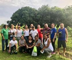 RURAP recebe visita de público com sobrepeso e obesidade em UD- unidade de demonstração- horta