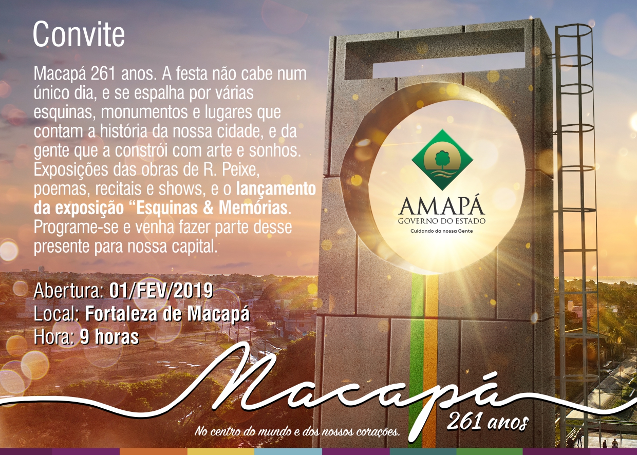 Estado prepara extensa programação para celebrar os 261 anos de Macapá