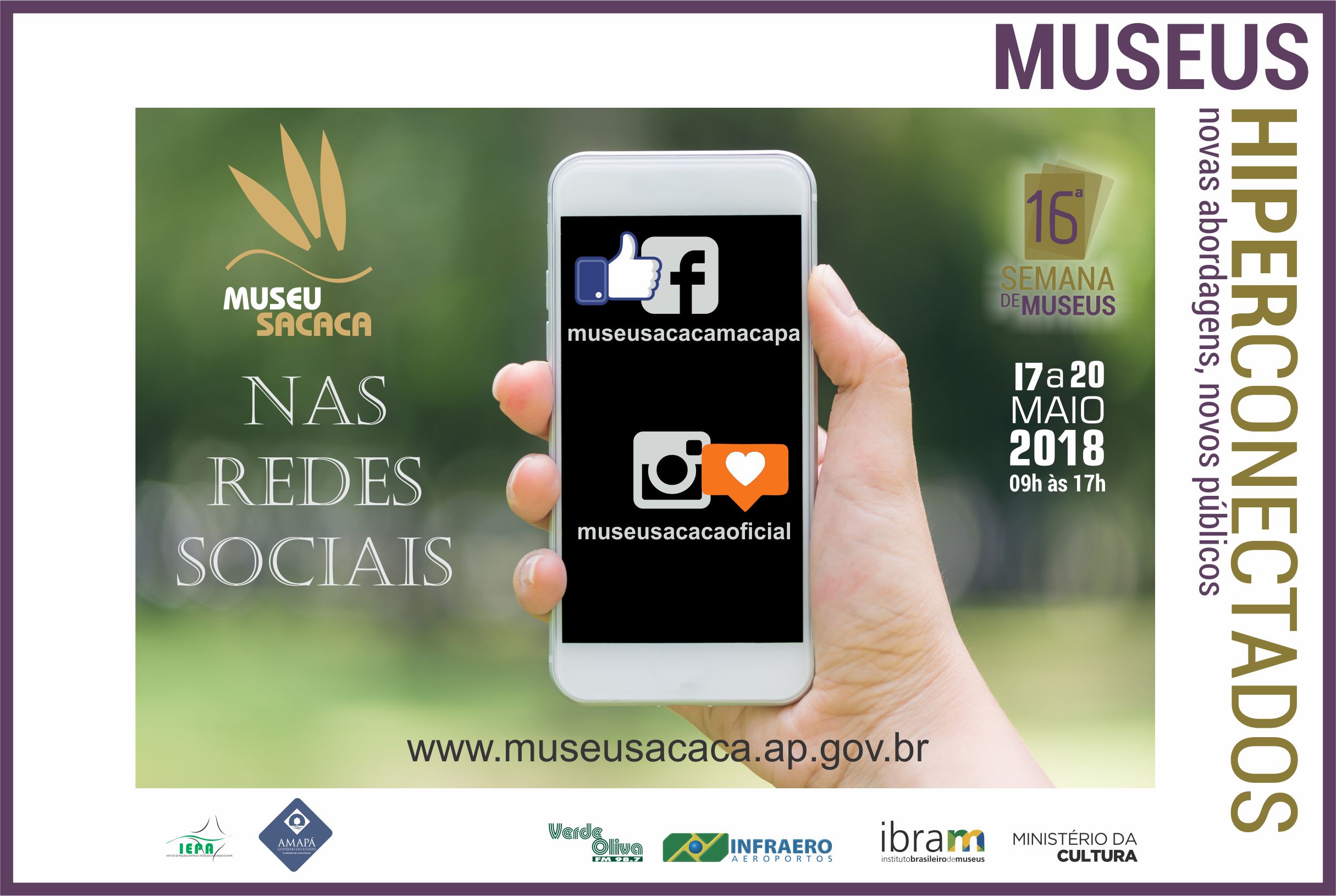 Museu Sacaca nas redes sociais