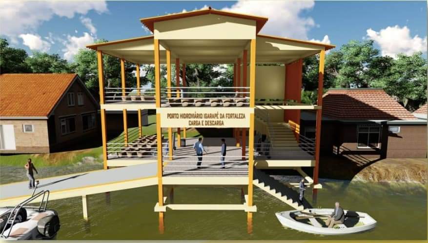 Prefeito Ofirney assina ordem de serviço para construção de porto hidroviário no Igarapé da Fortaleza