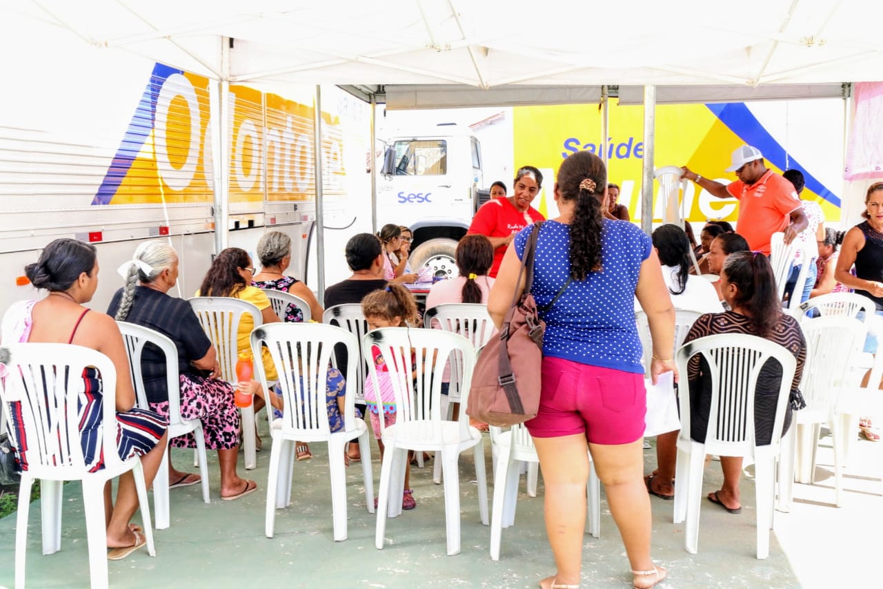 Em parceria com o Sesc Saúde Mulher, Prefeitura promove atendimentos para moradoras da comunidade do Igarapé do Lago