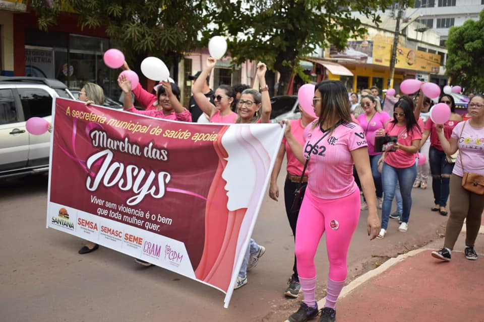 Santana pede o fim da violência contra mulher durante Marcha das Josy’s