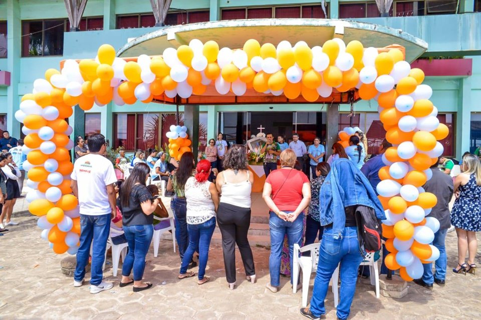 Imagem de Nossa Senhora de Nazaré chega à Prefeitura de Santana