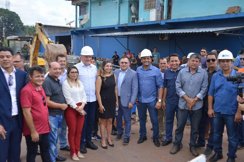 Inicia obra de construção do sistema de abastecimento de água para o Ambrósio