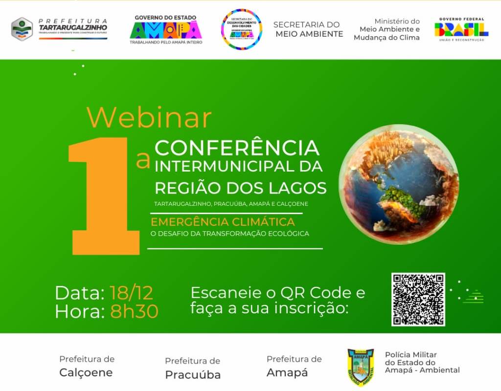 Governo do Amapá realiza Webinar preparatório para capacitar os delegados dos 16 municípios do estado.