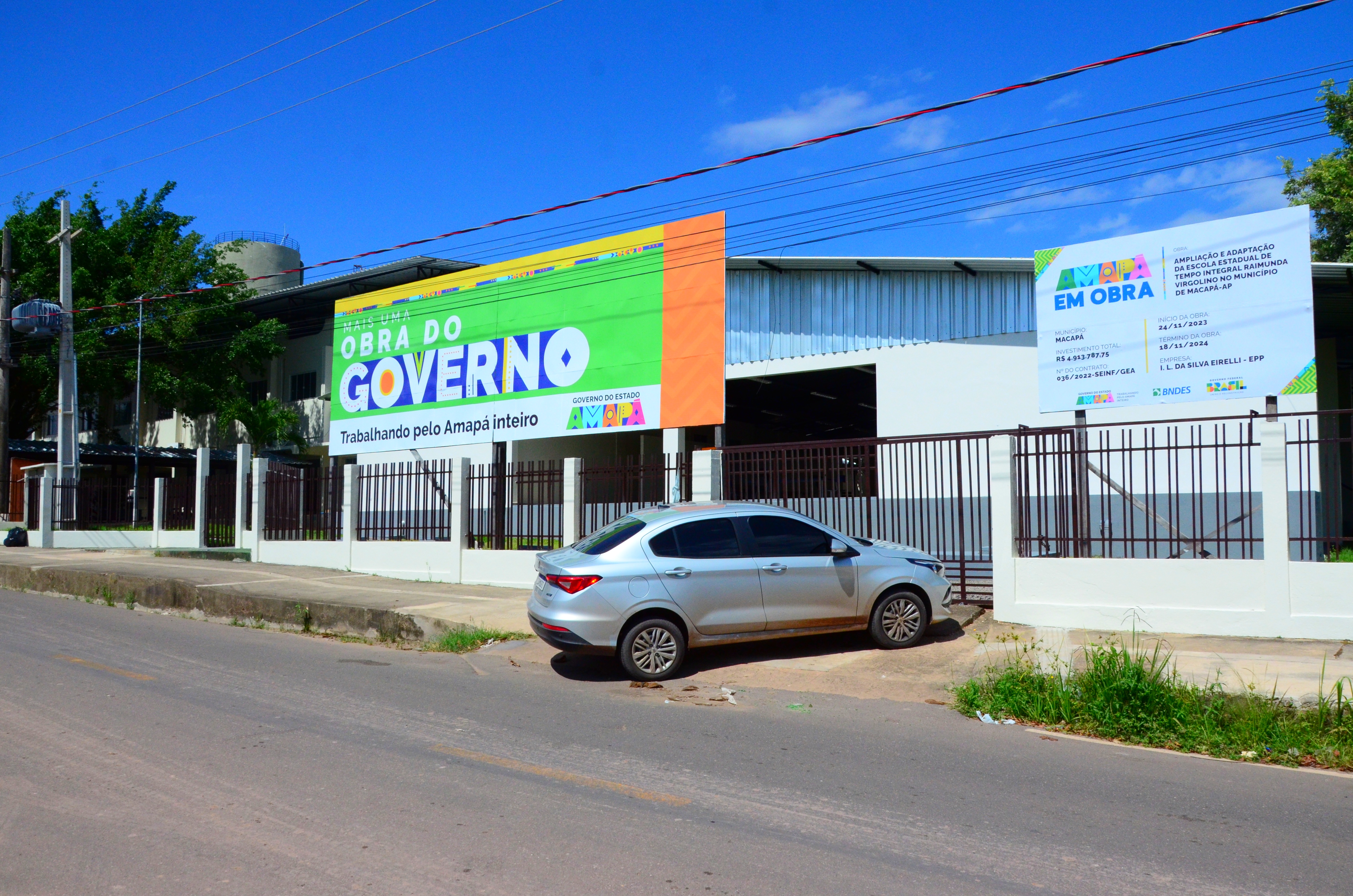 Governo do Amapá avança nas obras de revitalização da Escola Estadual Raimunda Virgulino, em Macapá