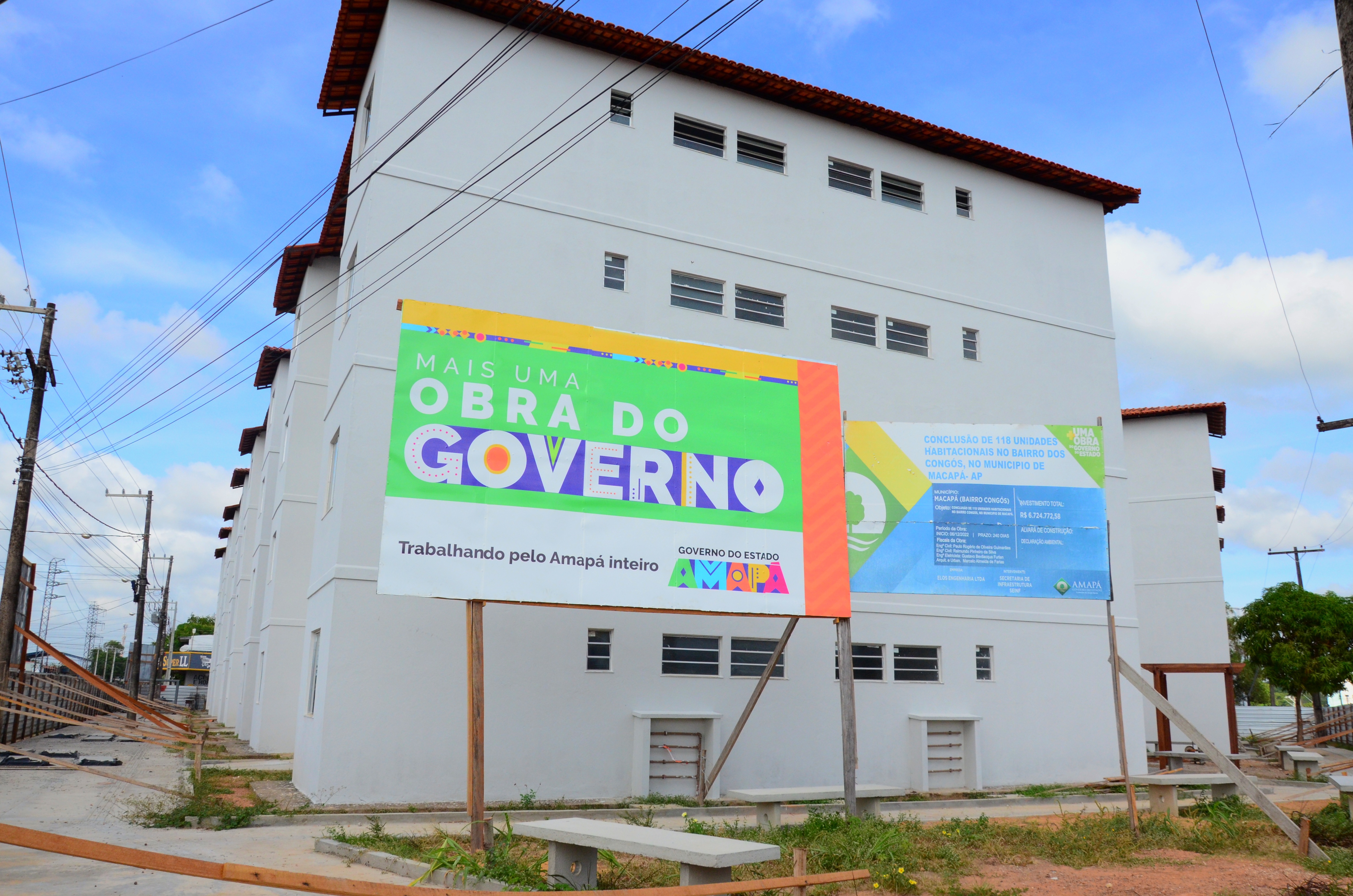Governador Clécio Luís acompanha etapa final da construção do Conjunto Habitacional PAC Congós, em Macapá