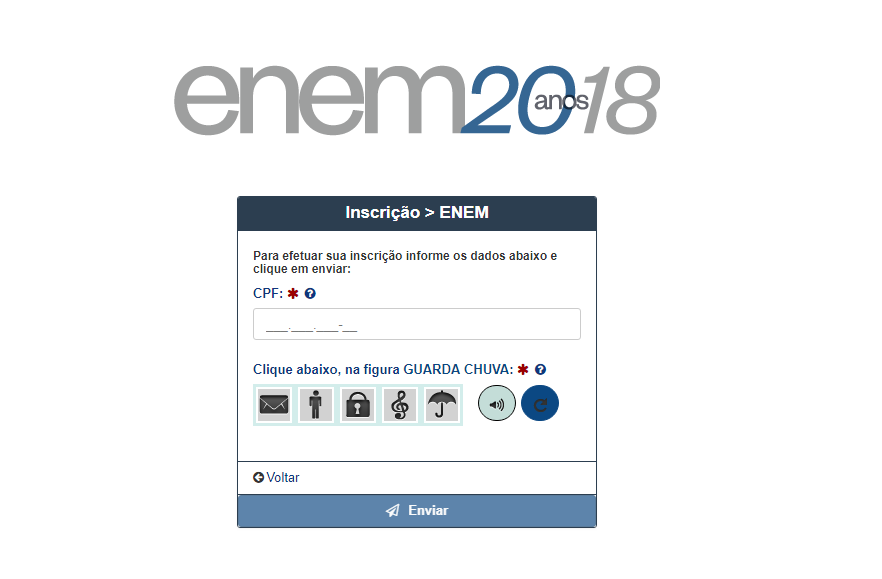 Começam as inscrições para o Enem 2018