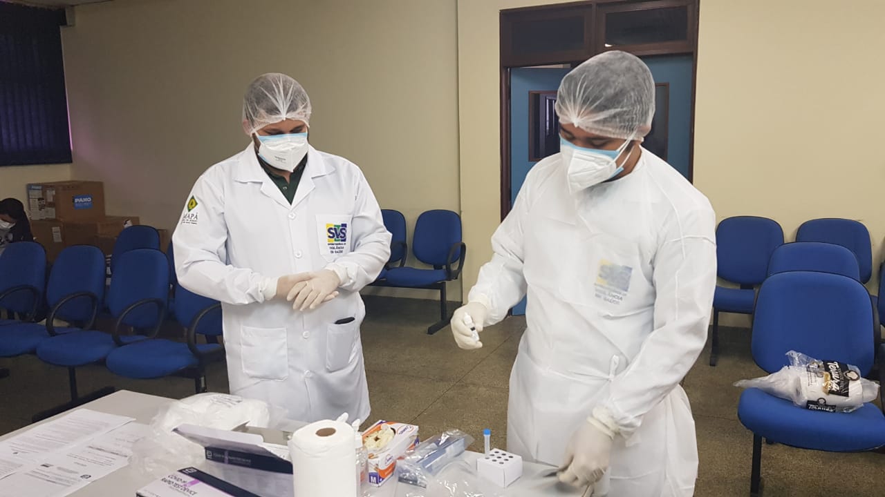 Governo do Amapá treina técnicos dos municípios para realizarem teste rápido antígeno