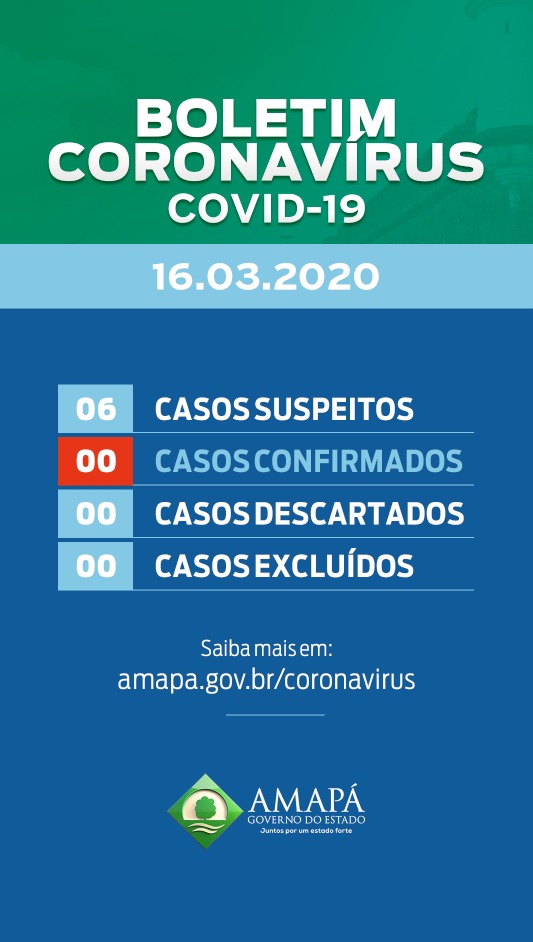 Boletim informativo COVID-19: Amapá, 16 de março de 2020