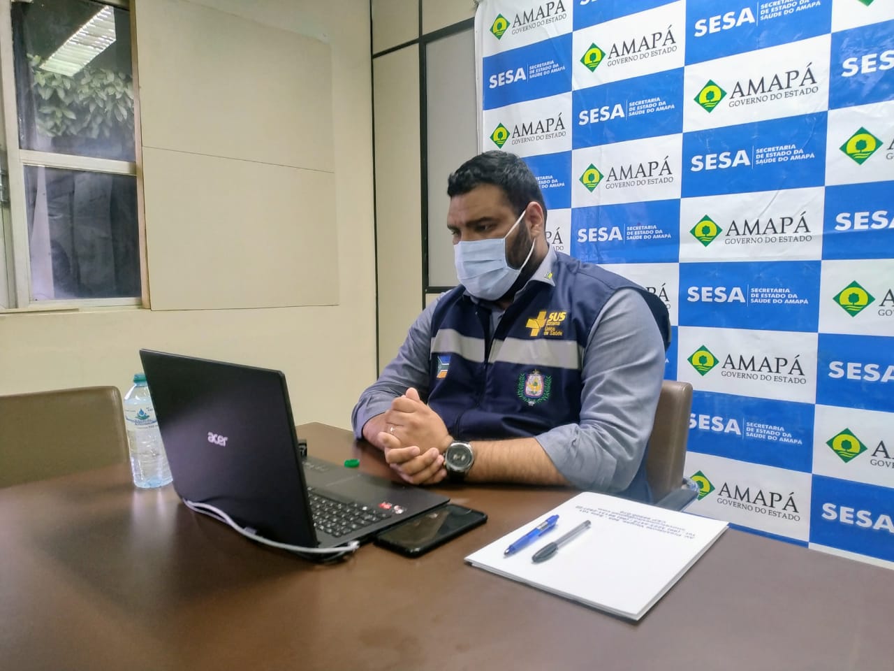 Amapá busca recursos para combate à covid-19 junto a Organização Pan-Americana de Saúde