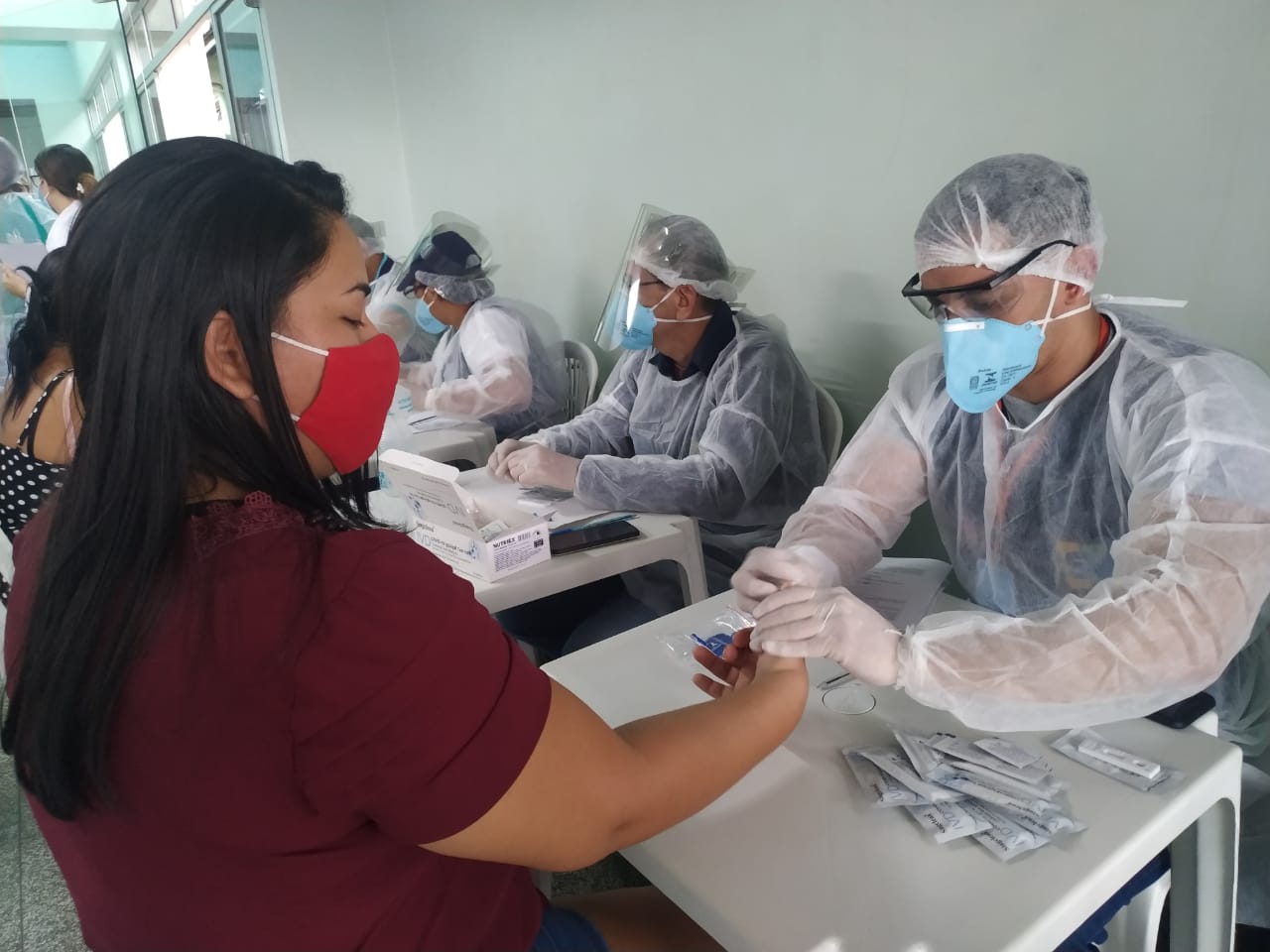 Governo do Estado realiza ação de testagem no Hospital da Mulher