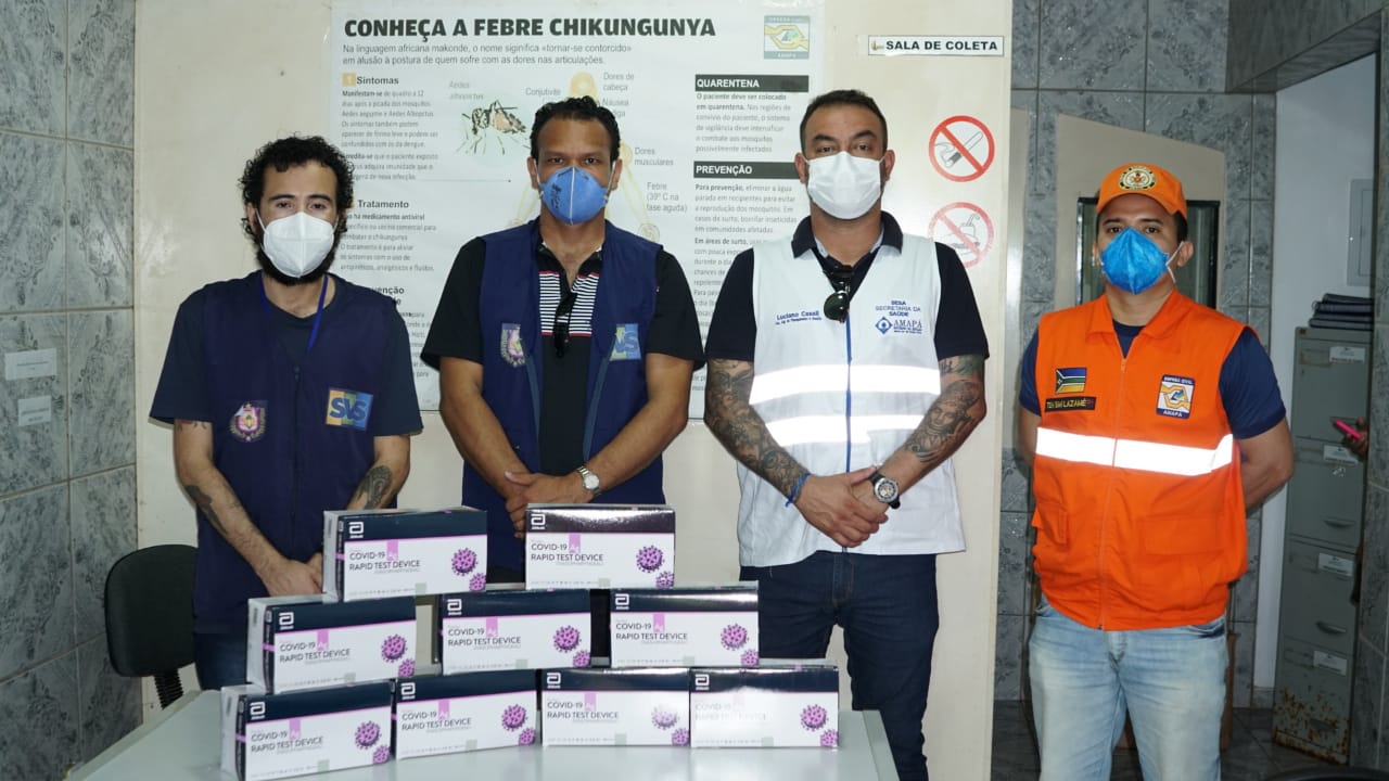 Governo do Estado entrega 700 testes rápidos de antígeno de Covid-19 no município de Oiapoque