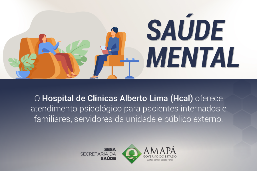Saúde mental: Hcal disponibiliza atendimento psicológico para pacientes, servidores e público externo