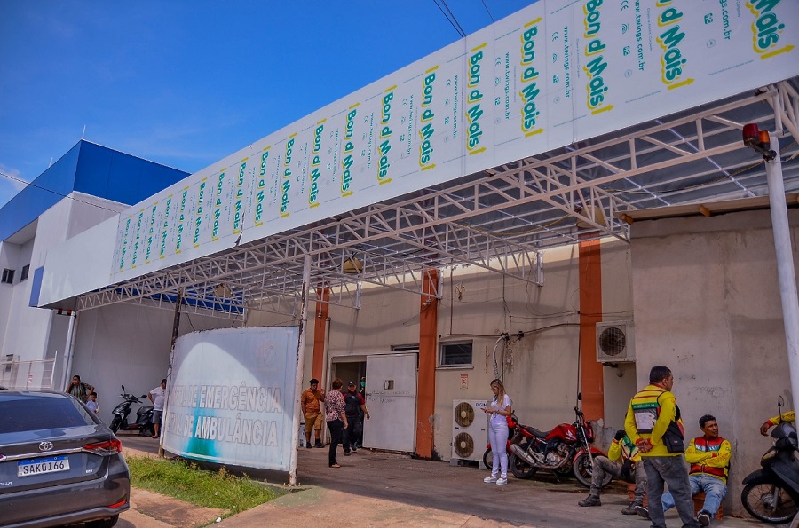 Em obras: Hospital de Emergências tem nova entrada para pacientes