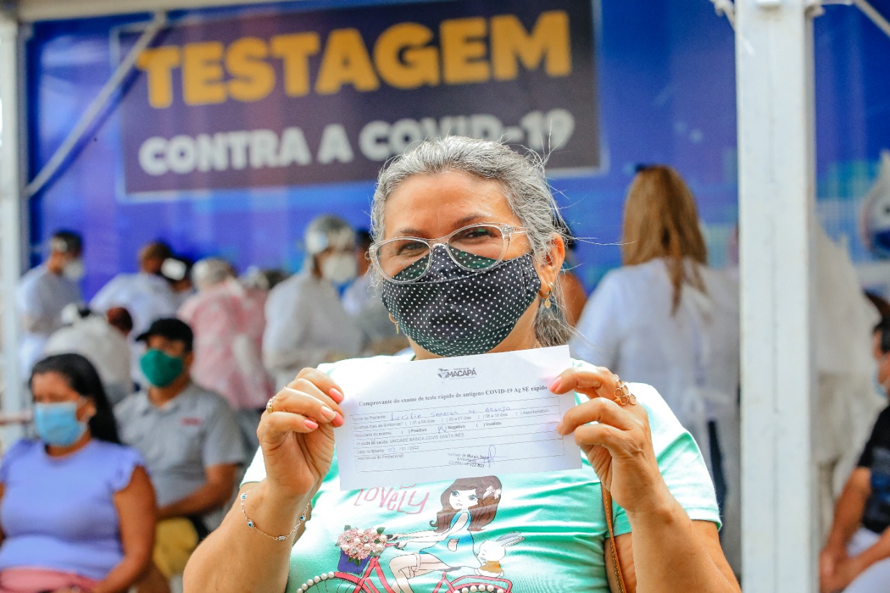 Testagem em massa e vacinação contra covid-19 atraem macapaenses neste sábado, 22