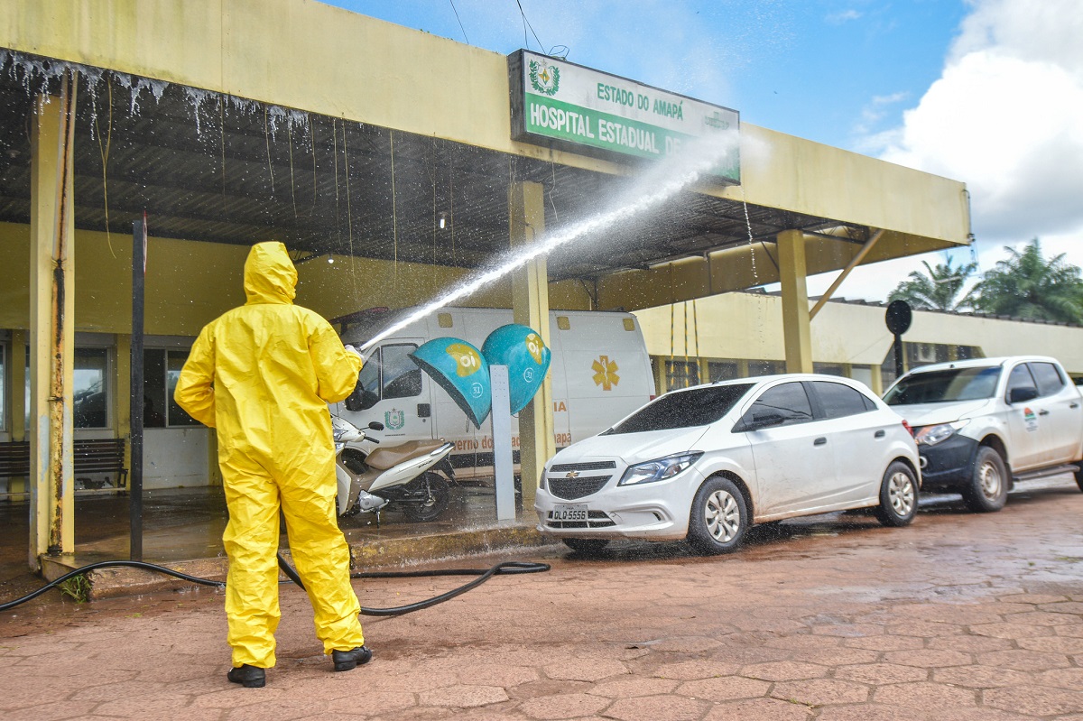 COVID-19: Hospital Estadual de Santana recebe ação de desinfecção