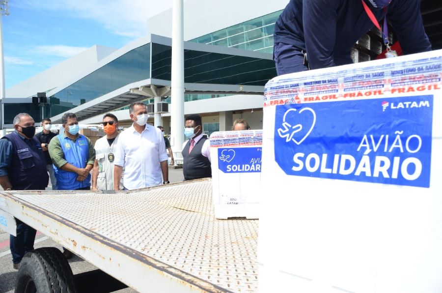 Amapá recebe a maior remessa de doses de vacinas contra covid-19 desde o início da pandemia