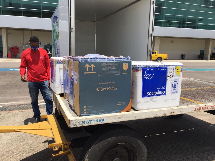 Amapá recebe novo lote com 26.130 doses de vacinas contra covid-19