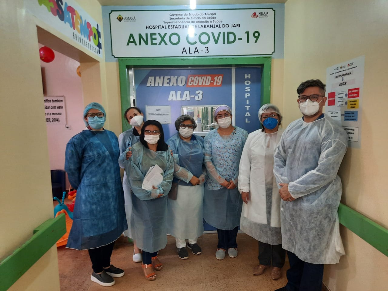 Técnicos da Sesa monitoram unidades de atendimento à covid-19 em Laranjal do Jari