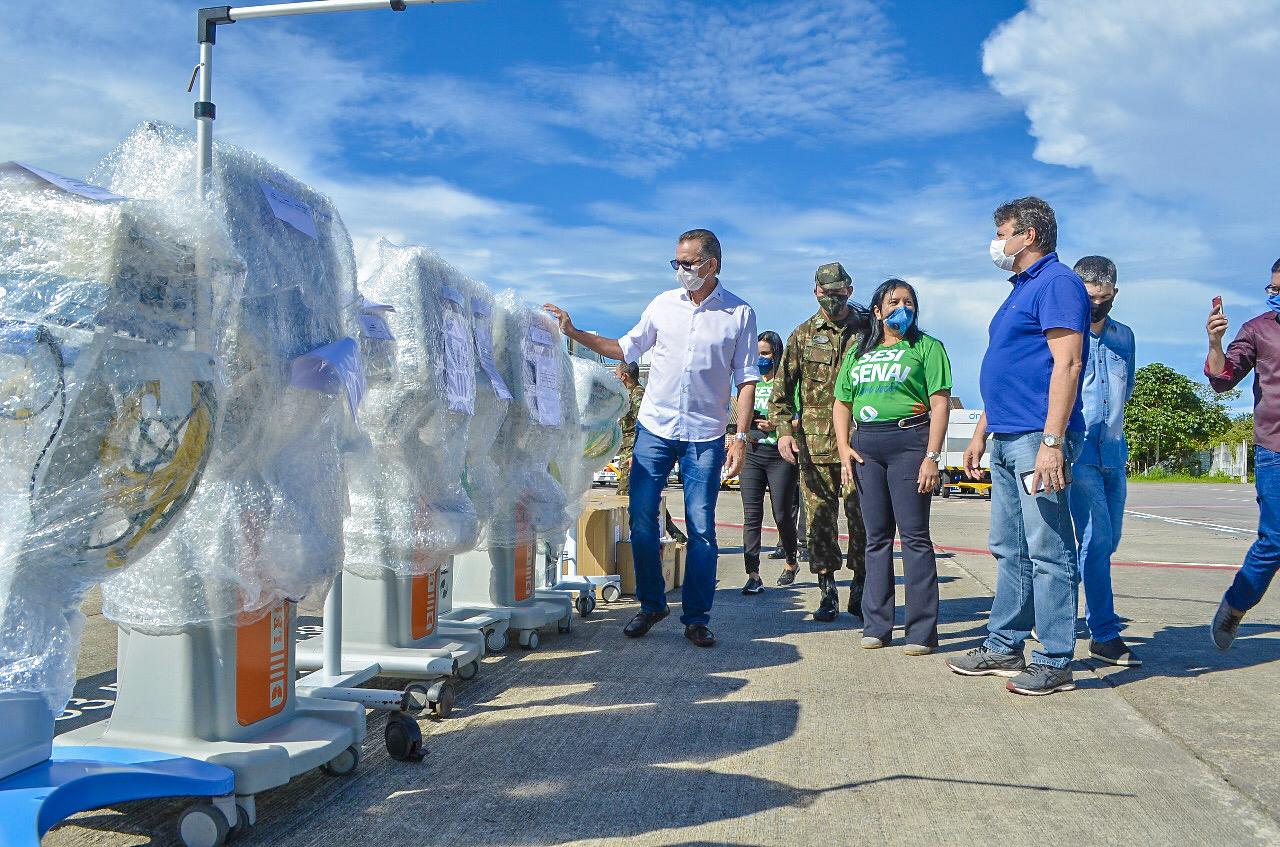 Amapá reforça retaguarda de saúde com novos respiradores para pacientes de Covid-19