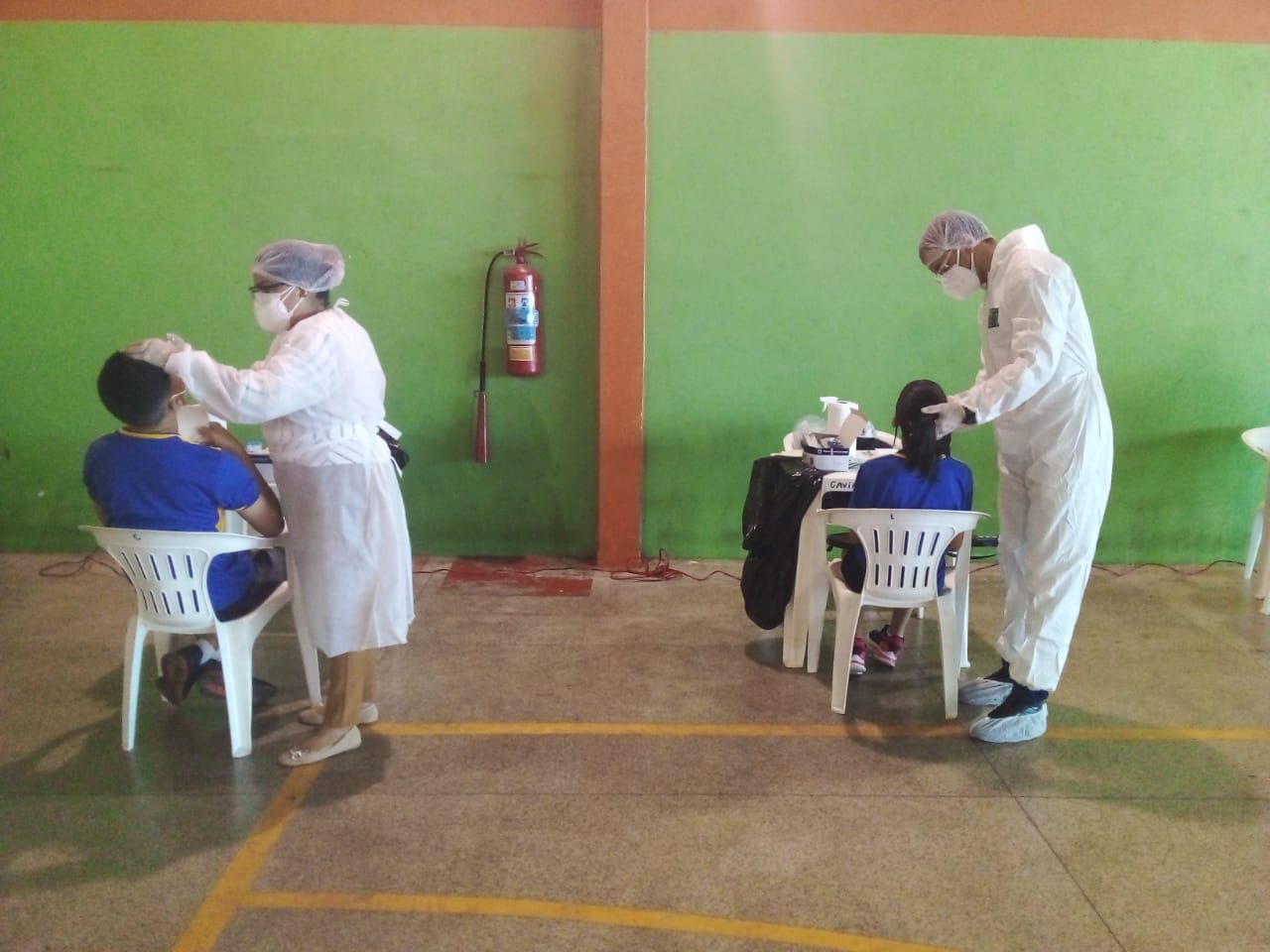 Covid-19: Governo realiza testagem em atletas que participam das seletivas dos jogos escolares