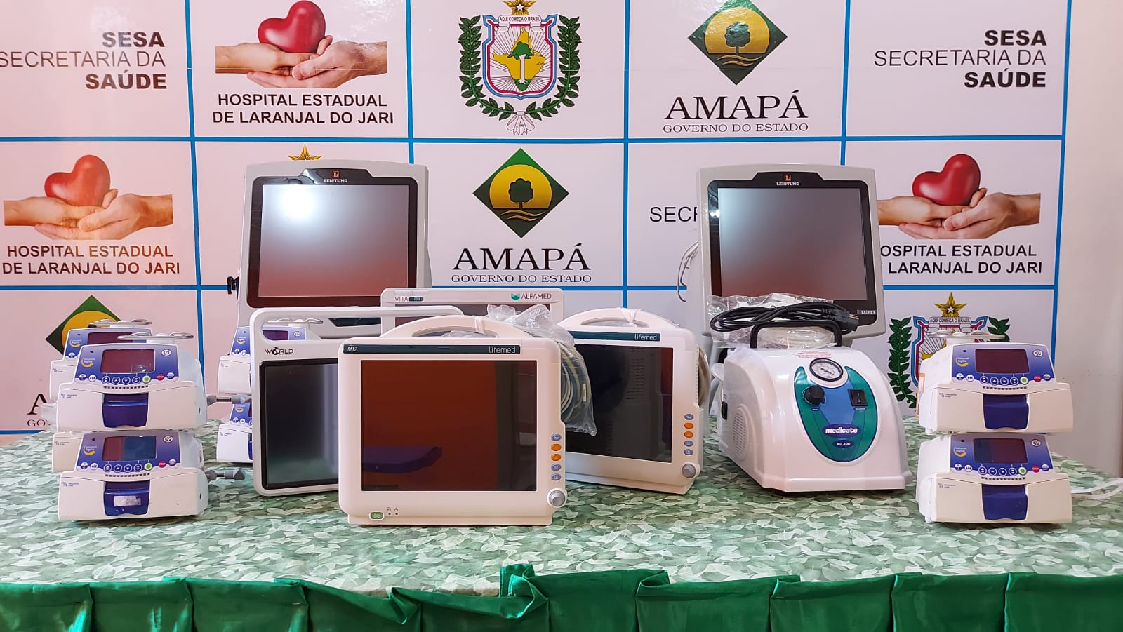 Governo equipa Hospital de Laranjal do Jari para abertura de leitos semi-intensivos
