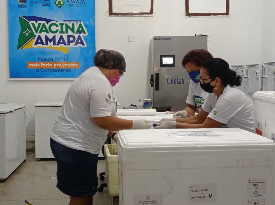 Amapá recebe novo lote com 17.500 doses vacina de AstraZeneca
