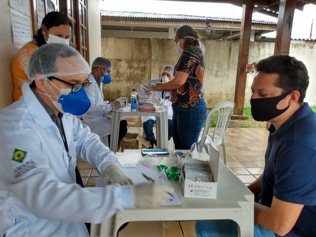 Covid-19: Governo realiza testagem rápida em profissionais do Caps