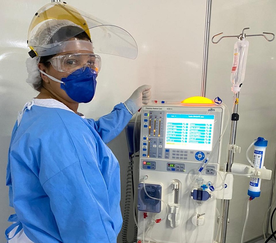 Centros Covid II e III começam a realizar hemodiálise em pacientes internados com coronavírus