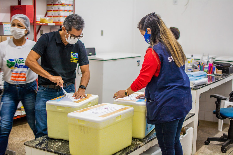 Covid-19: Governo do Amapá envia nova remessa de vacinas aos 16 municípios