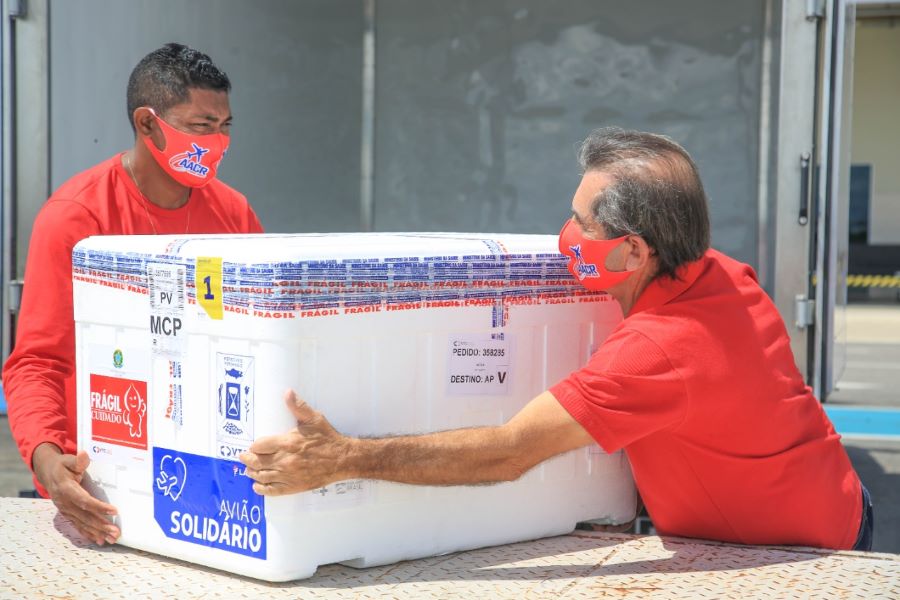 Amapá recebe 10.050 doses de vacinas e avança na imunização nos 16 municípios