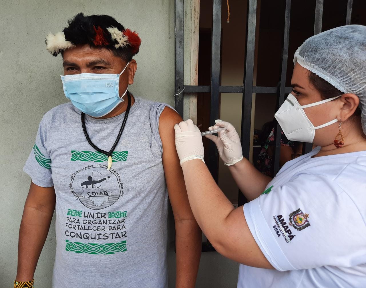 Governo do Amapá imunizou mais de 400 indígenas em ação de saúde contra H1N1 e sarampo