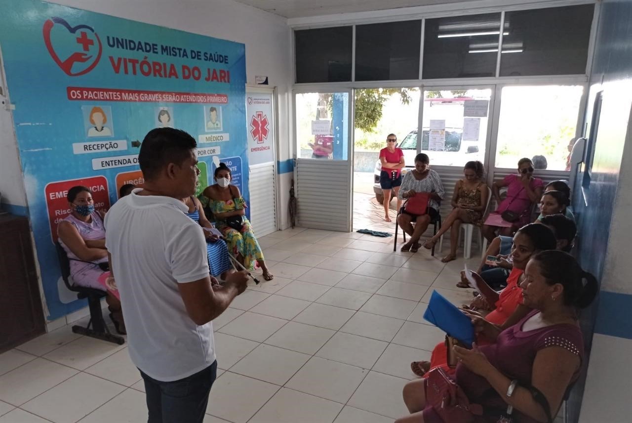 Governo do Amapá leva a Vitória do Jari ação itinerante para prevenir doenças nas mamas, tireoide e colo de útero