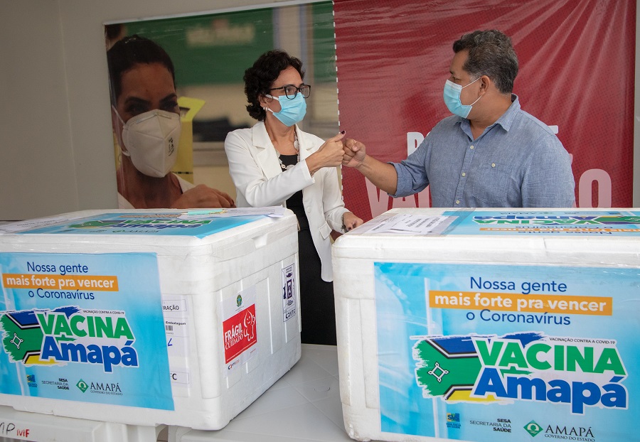 Covid-19: Governo do Amapá já distribuiu mais de 1 milhão de doses de vacina e aplicações ultrapassam 600 mil 