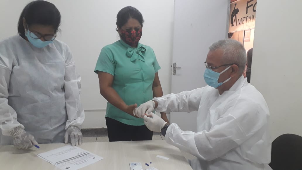 Covid-19: servidores do Superfácil são testados no retorno ao atendimento presencial